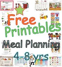 Summary Meal Plans For Four To Eight Year Old Children Food
