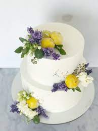 Lemon Drop And Lavender Lemon Wedding Cakes Lavender Wedding Cake Lemon Themed Wedding