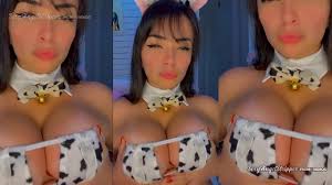 Hot girl from brazil in a cow costume cosplay facing a hot cum shower over  her body - XNXX.COM