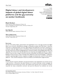 Act 815 trademarks act 2019. Pdf Digital Labour And Development Impacts Of Global Digital Labour Platforms And The Gig Economy On Worker Livelihoods