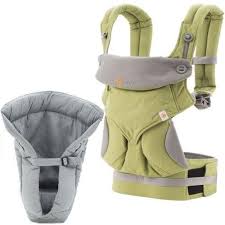 Ergo Baby 4 Position 360 Carrier With Grey Infant Insert Green Ergobaby Baby Supplies Baby Supplies Infant Baby