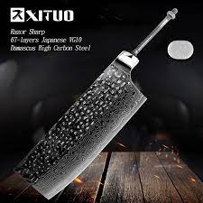 Complete this set of beautiful zhen knives by choosing the wood, acrylic, or other material of your choice to fashion the handles yourself. Xituo New Damascus Kitchen Knife Blank Sharp 7 Inch Kitchen Chef Cleaver Diy Damascus Steel Knife Material Hand Forging Tool Cn Kitchen Knives Aliexpress