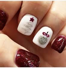 Silver And Red Christmas Tree And Ornament Nails Are You Looking For Easy Coffin Acrylic Christmas Nail Design For Winter See Xmas Nails Nails Holiday Nails