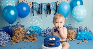 How do you celebrate your baby's first birthday? Cake Smash Cookie Monster Cake Smash Daniel S 1st Birthday Pinterest Cookie M Monster 1st Birthdays Sesame Street Birthday Party Cookie Monster Birthday