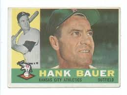 1960 Topps Hank Bauer Kansas City Athletics Vg-EX # 262