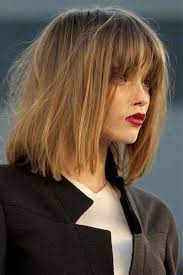 super fur feines haar halblanger blunt bob mit r blunt bob feines fur haar halblanger mit schulterl hair styles hair inspiration long hair styles