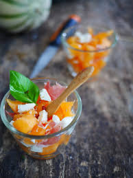 Verrines De Melon Jambon Cru Et Feta Recette Verrine Melon Recette Melon Recettes De Cuisine
