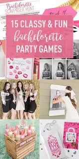 It's a game we all love to watch total strangers play, and it's even more fun when you know the couple involved. 15 Classy Fun Ideas For Bachelorette Party Games Classy Bachelorette Party Games Bachelorette Party Games Bridal Bachelorette Party