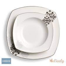 korkmaz a8303 moonlight collection 86 parca kare yemek takimi yemek takimi yemek takimlari yemek