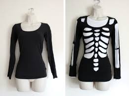 Halloween Kostueme Selber Machen Skelett Einfach Diy Shirt Schwar Halloween Kostum Selber Machen Halloween Kostum Basteln Halloween Kostum Kinder Selber Machen
