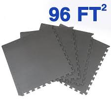 Clevr Eva Foam Interlocking Floor Mat Charcoal Grey 24 Pcs 96 Sq Ft Walmart Com Foam Mat Flooring Interlocking Floor Mats Interlocking Foam Tiles