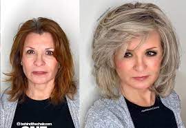 Really modern and handy short haircut. 15 Youthful Medium Length Hairstyles For Women Over 50