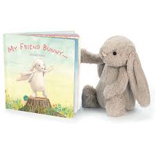 Cat and bunny alive again! Jellycat My Friend Bunny Board Book Jellyexpress Co Uk