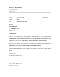 Contoh Surat Penagihan Tagihan Utang Piutang Pembayaran Barang Contoh Surat