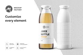 Juice Bottle Mockup Bottle Mockup Juice Bottles Bottle