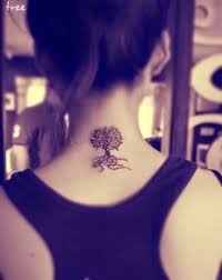 58 Coolest Tree Tattoos Designs And Ideas Back Of Neck Tattoo Neck Tattoos Women Tree Tattoo Small