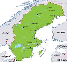 Mapa físico mudo de suecia, con montes, llanuras, ríos y lagos. La Capital De Suecia Mapa Ciudad Capital De Suecia Mapa Sodermanland Y Uppland Suecia