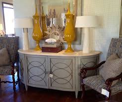 Awesome Decor On This Demi Lune Console Table Design By Dixon Smith Interiors Baton Rouge La Decor Contemporary Furnishings Interior