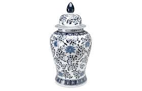 Perfect by itself, in pairs or displayed with other blue and white pieces as a collection. 24 Floral Ginger Jar Blue White 195 00 Ginger Jars Ginger Jars Decor Blue Pottery