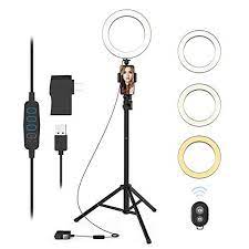 Selfie Ring Light With Tripod Stand And Phone Holder Led Circle Lights Halo Lighting For Make Up Live Steaming Phot Circle Light Selfie Ring Light Selfie Light