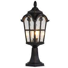Lonedruid Traditional Outdoor Post Lights Black Modern Pillar Lamp Waterproof Column Light Fixtures Ul Listed Outdoor Post Lights Post Lights Column Lighting