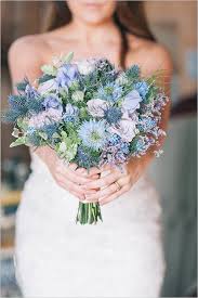 Pastel bridal bouquet at cincinnati, ohio, wedding. Fresh New Blue Wedding Bouquets We Adore Modwedding