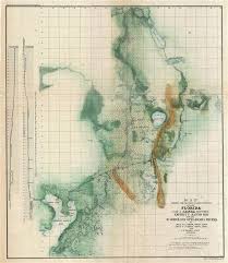 Map Showing The Different Lines Of Survey Across Florida For