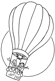 Animated flying hot air balloon coloring page. Pin On Balloon Coloring Pages