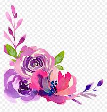 Wild blooms is a set of floral watercolor graphics available as a digital download. Pink Purple Watercolor Flowers Hd Png Download Vhv