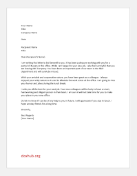 Check out these best goodbye email message samples to send to colleagues, teammates and the best goodbye email to coworkers samples. Farewell Letter To A Colleague Sample Write Up Document Hub