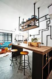 A wide variety of industrial look options are available to you, such as appearance, specific use. To Complement The Industrial Look Of The Home The Dining Table Was Built To Look Li Industrial Decor Kitchen Industrial Design Furniture Rustic Kitchen Design