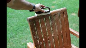 Mold growth on furniture is often white in color. How To Clean Teak Furniture Youtube