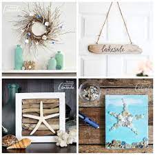 Show it off with wall plaques and signs! 29 Beach Crafts Coastal Diy Wall Art Crafts By Amanda
