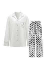 Contrast Silk Pajama Set with Colorblock Design – Not Just Pajama