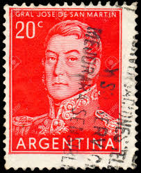 4.1 km from libertador general san martin. Argentina Circa 1954 A Stamp Printed By Argentina Shows General Stock Photo Picture And Royalty Free Image Image 52319090