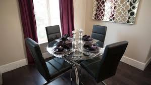 Feminine flair comes to life in this dining chair from our directions collection. Ecletic Purple Dining Room With Black Dining Chairs Hgtv