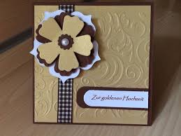 Verwandtschaft steht bald ein goldenes hochzeitsjubiläum an? Gluckwunschkarte Goldene Hochzeit Sandra S Kartenzauber