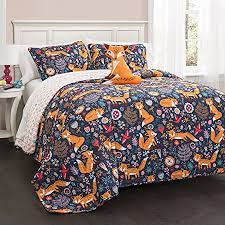 21 282 tykkäystä · 54 puhuu tästä. Lush Decor Pixie Fox Quilt Reversible 4 Piece Bedding Set Navy Full Queen Walmart Canada