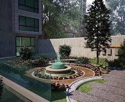 Garden Landscape 3d Model 3d Model 3d Model Garden Landscaping Landscape