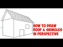 How about a two point perspective bedroom? How To Draw A Roof With Shingles In Two Point Perspective Easy Step By Step Drawing Tutorial Youtube