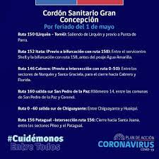 La tarde de este miércoles comienza el cordón sanitario en el gran concepción, anunciado por las autoridades, con motivo del feriado de este 21 de mayo por el día de las glorias navales. Fin De Semana Covid 19 Inician Cordones Sanitarios En La Region Metropolitana Y El Gran Concepcion Nacional Biobiochile