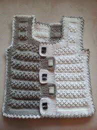 Iki Renkli Bebek Yelek Modeli Baby Boy Knitting Baby Knitting Patterns Hand Knitting