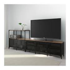 Shop allmodern for modern and contemporary open storage tv stands to match your style and budget. Fjallbo Black Tv Storage Combination 250x36x95 Cm Ikea Tv Storage Tv Bench Ikea Tv