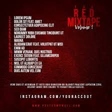 Music superstar taylor swift has unveiled the artwork for her fourth album 'red' , which will be released worldwide on october 22. Red Mixtape Tracklist Cd Cover Vorlage Postermywall
