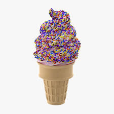 Ice Cream Cone 03 Strawberry 3d Model Ad Cone Cream Ice Model Ice Cream Cone Ice Cream Cone