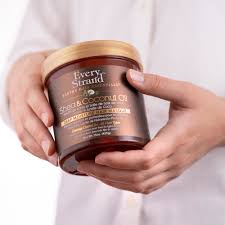 Coconut oil is a wonderful natural ingredient that can hydrate your hair while simultaneously making it soft and shiny. Shea Coconut Oil Deep Moisture Hair Masque 15oz Every Strand