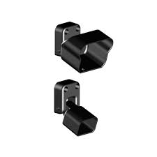 Cable railings are second only to glass for providing a sense of openness around your staircase. Pegatha Aluminum Black Fine Textured Stair Rail Bracket Kit 2 Piece H 60130001 The Home Depot Rail Bracket Stair Railing Kits Stair Railing