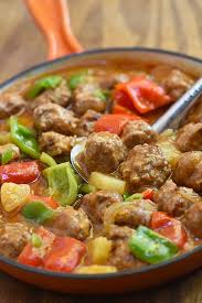 Sweet And Sour Meatballs Recipe Sweet And Sour Meatballs Everyday Food Recipes