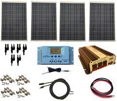 Rv solar system with inverter. Amazon Com Windynation Complete 400 Watt Solar Panel Kit With 1500 Watt Vertamax Power Inverter Rv Boat For Off Grid 12 Volt Battery Patio Lawn Garden