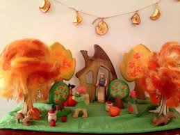 Autumn Table Dried Fruit Garland Autumn Activities Waldorf Crafts Nature Table